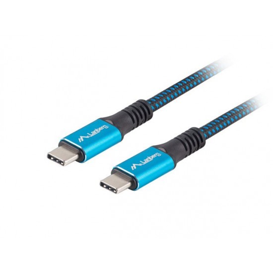 Kabel USB-C M/M USB4 1.2m 100W 8K 60HZ czarno-niebieski