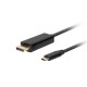 Kabel USB-C (M)->Displayport 3M 4K 60HZ czarny