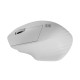 Mysz bezprzewodowa Siskin 2 1600 DPI Bluetooth 5.0 + 2.4GHz, biała