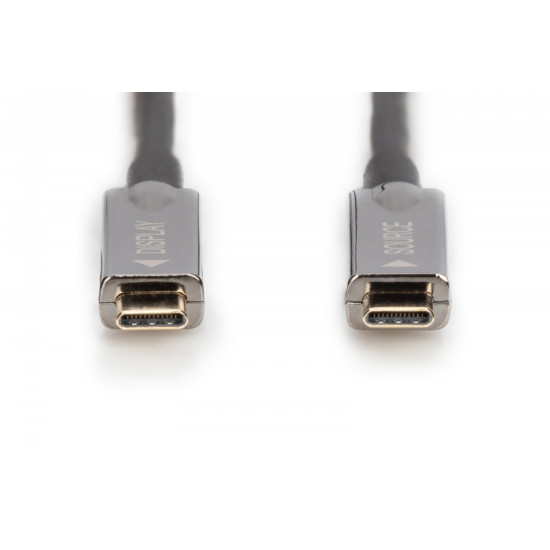 Kabel połączeniowy hybrydowy AOC USB 3.1 Typ C/USB Typ C 4K 60Hz 15m