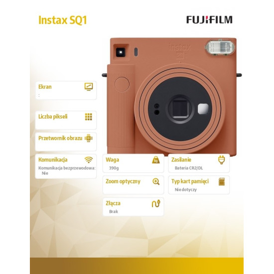 Aparat Instax SQ1 pomarańczowy