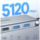 CB-C89 aluminiowy Hub USB-C | 10w1 | RJ45 Ethernet 10/100/1000Mbps | 4xUSB | HDMI 4k@30Hz | SD i microSD | USB-C Power Delivery 100W