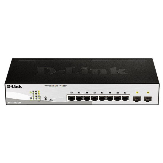 Przełącznik DGS-1210-08P Switch 8GE PoE 2SFP 