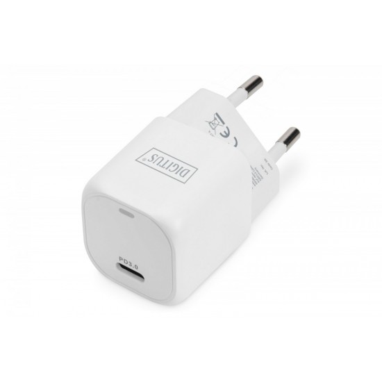 Ładowarka sieciowa mini zasilacz 1x USB-C PD 3.0 20W Biała