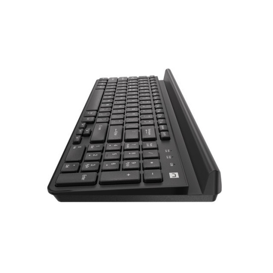 Klawiatura Felimare US bluetooth + 2.4GHz Slim, uchwyt na        telefon/tablet czarna 