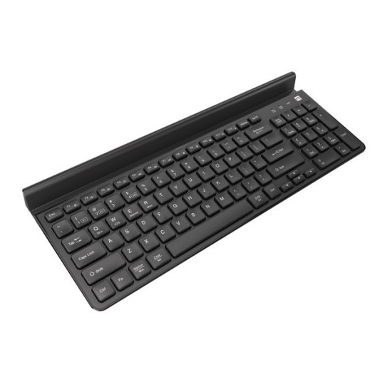 Klawiatura Felimare US bluetooth + 2.4GHz Slim, uchwyt na        telefon/tablet czarna 