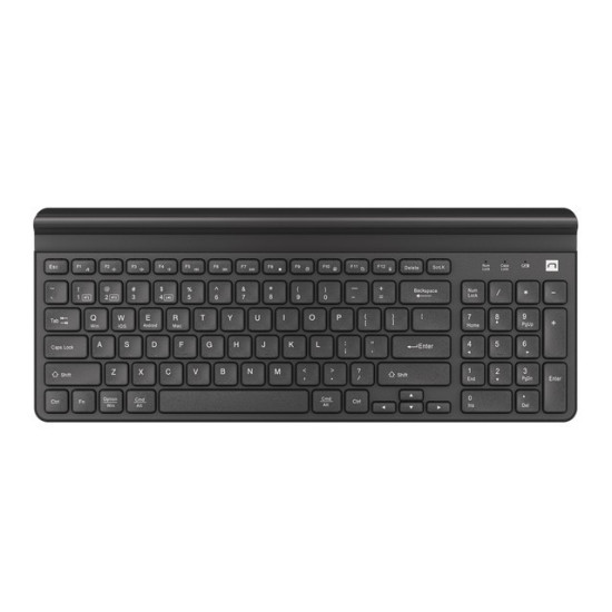 Klawiatura Felimare US bluetooth + 2.4GHz Slim, uchwyt na        telefon/tablet czarna 