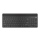 Klawiatura Felimare US bluetooth + 2.4GHz Slim, uchwyt na        telefon/tablet czarna 