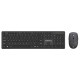 Zestaw bezprzewodowy klawiatura + mysz MAXIM 2,4GHz, zasięg 10m nano odbiornik USB 104 klawisze QWERTY 