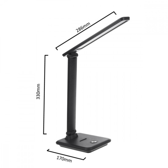 Lampka biurkowa LED 9W MCE614B Czarna 