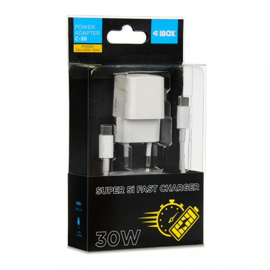 Ładowarka sieciowa ILUC65 GaN 65W USB-C biała