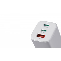 Ładowarka sieciowa ILUC65B czarna GaN 65W USB -C