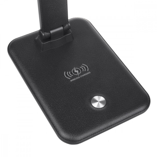 Lampka biurkowa LED 9W z ładowarką Qi MCE616B 