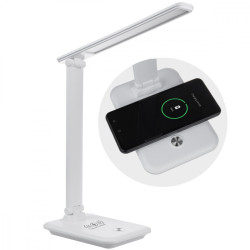 Lampka biurkowa LED 9w z ładowarką Qi MCE616W 