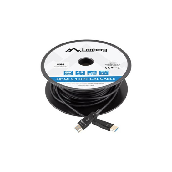 Kabel HDMI M/M v2.1 80M 8K czarny optyczny AOC 