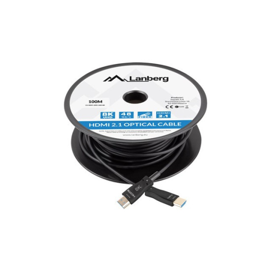 Kabel HDMI M/M v2.1 100M 8K czarny optyczny AOC 