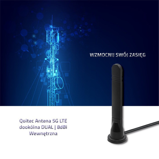 Antena 5G LTE dookólna DUAL | 8 dBi | wewnętrzna 