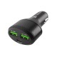 Ładowarka samochodowa Coney 2x USB 1x USB-C QC 3.0 Power Delivery 84W Czarna