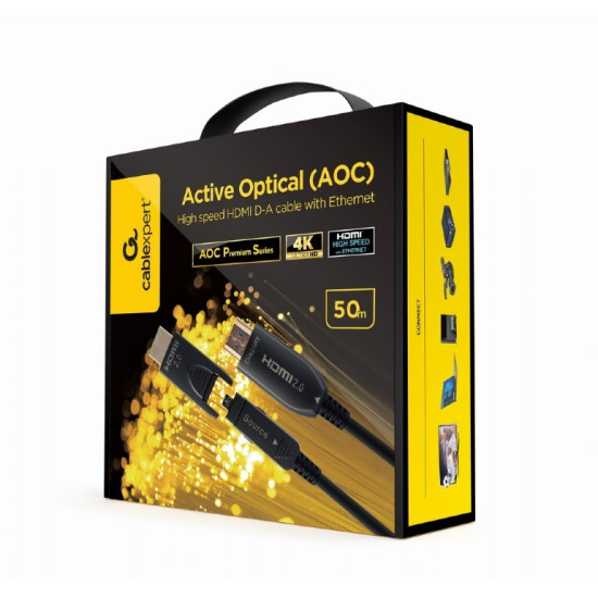 Kabel AOC High Speed HDMI with ethernet 50 m z adapterem D/A