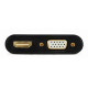 Adapter HDMI męski do HDMI żeński + VGA żeński z audio i dodatkowym portem zasilania