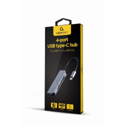 Hub 4-portowy USB-C, 3xUSB 2.0, USB 3.1