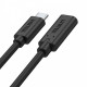 Przedłużacz USB-C 3.1 GEN 2; 4K; PD 100W;M/F; 1,5m; C14086BK-1,5M 