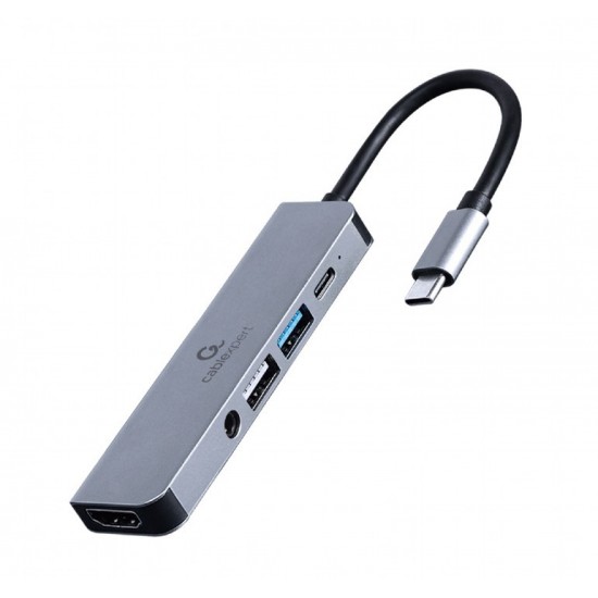 Adapter USB-C 5w1, PD, HDMI, Audio, USB 3.1, USB 2.0