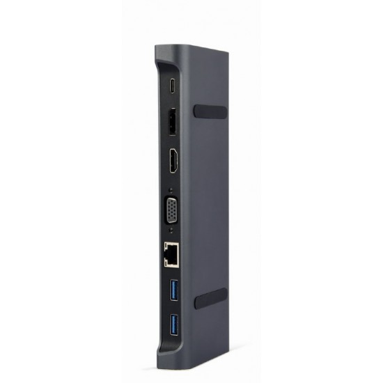 Adapter USB-C 9w1, HDMI, USB-C PD, VGA, DP, USBx3, Audio, LAN