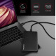 EE25-SLC Obudowa zewnętrzna plastikowa, bezśrubowa, USB-C 3.2 GEN 1 SATA 6G 2.5