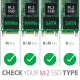 PCEM2-D Adapter wewnętrzny PCIe x4, 1x M.2 NVMe M-key + 1x SATA B-key slot, SP & LP