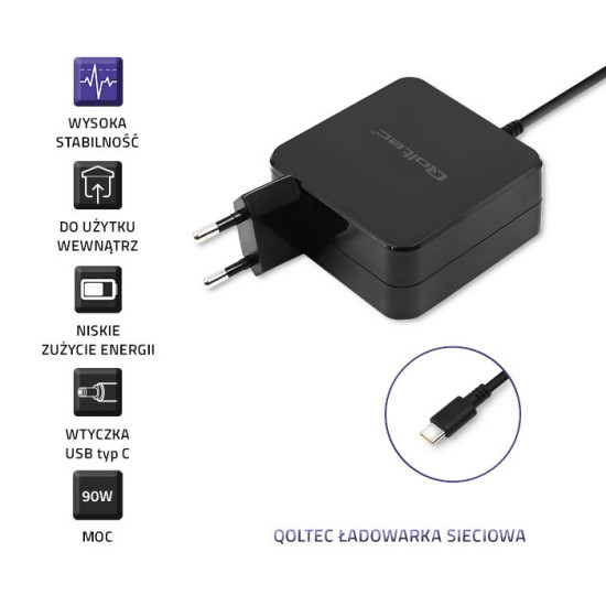 Zasilacz sieciowy 90W 20.3V 4.5A USB-C 
