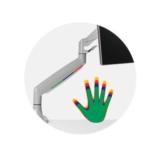 *One Touch Height Adjust. Single Monitor 