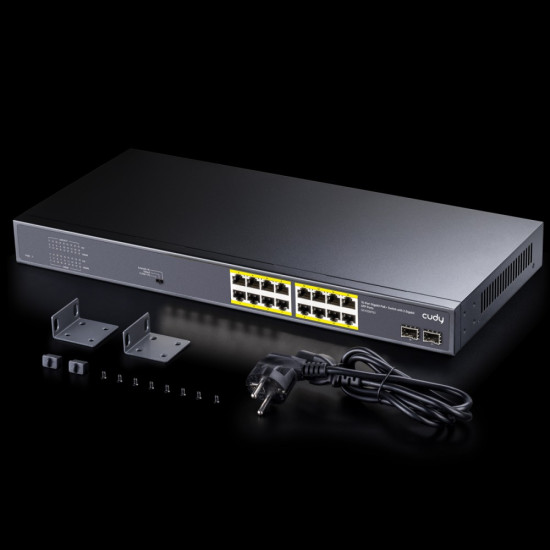 Przełącznik GS1020PS2 16xGE PoE+ 200W 2xSFP 