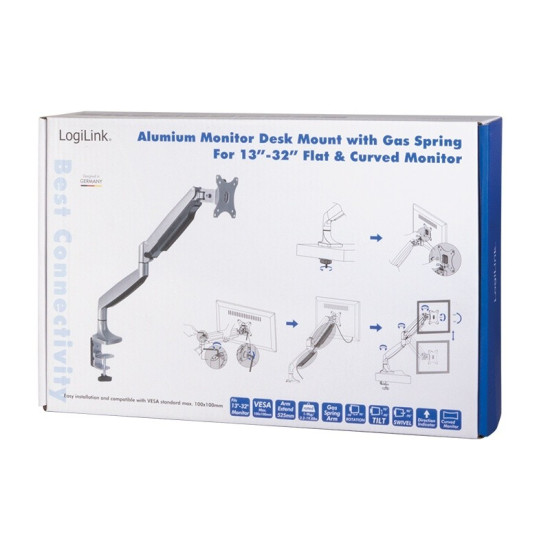 Uchwyt na monitor 13-27 cali max 9kg. 