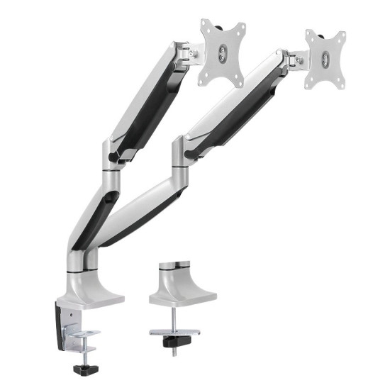 Uchwyt na 2 monitory 13-27 cali, max 2x9kg. 