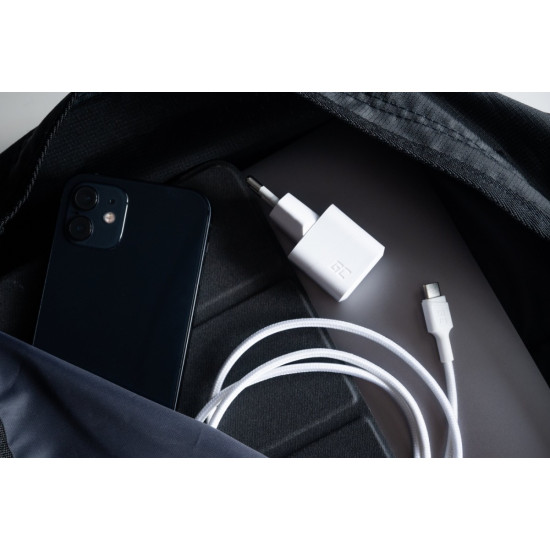  Ładowarka GC PowerGaN 33W PD 3.0 QC 3.0 USB-C biała 