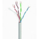 Kabel UTP KAT 5 drut AL- CU 305M szary
