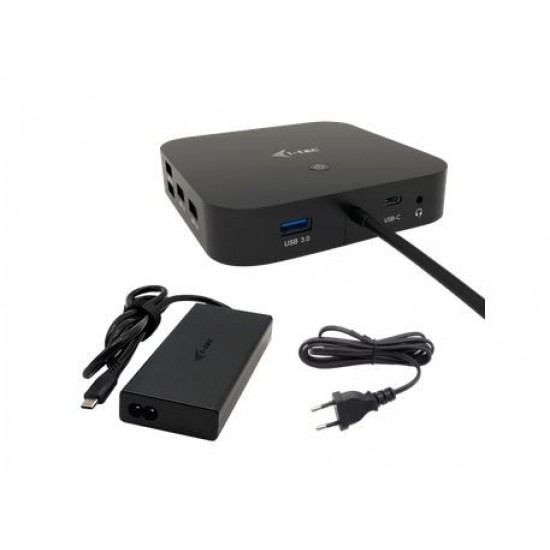 Stacja dokująca USB-C HDMI Dual DP Docking Station Power Delivery 100 W + i-tec Universal Charger 100 W 