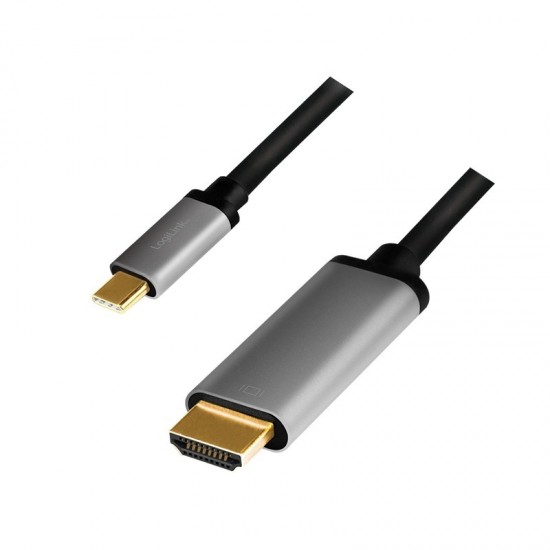 Kabel USB-C do HDMI, 4K 60Hz aluminiowy 1.8m 