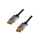 Kabel DisplayPort 4K/60 Hz,DP/M do DP/M aluminiowy 1m 