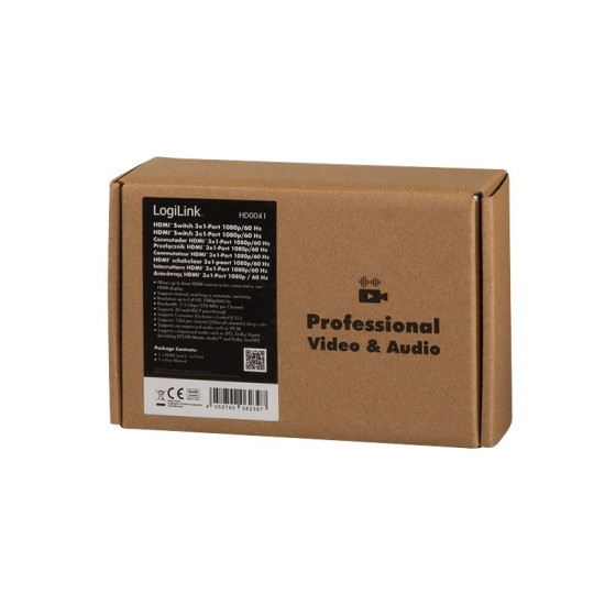 Switch 3x1 HDMI, 1080p 60Hz 