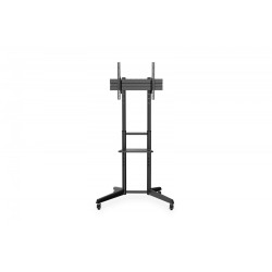 Stojak mobilny pojedynczy z półką 1xLCD max. 70