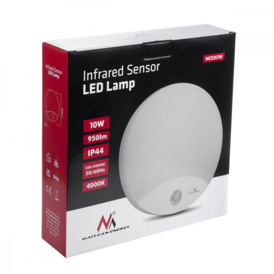 Lampa LED z czujnikiem ruchu MCE357W 