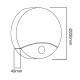 Lampa LED z czujnikiem ruchu MCE357W 
