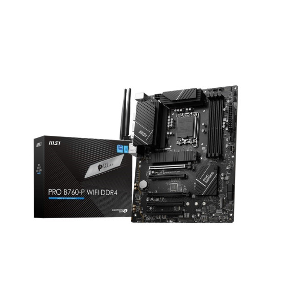 Płyta główna PRO B760-P WIFI DDR4 s1700 4DDR4 DP/HDMI ATX 