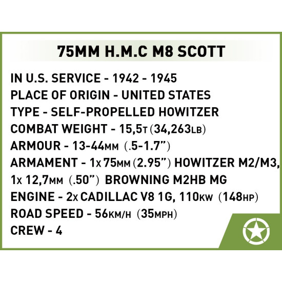Klocki H.M.C M8 Scott 