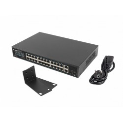 Switch 24x1GB POE+ 2xGB 2x rack 19' gigabit ethernet 250W 