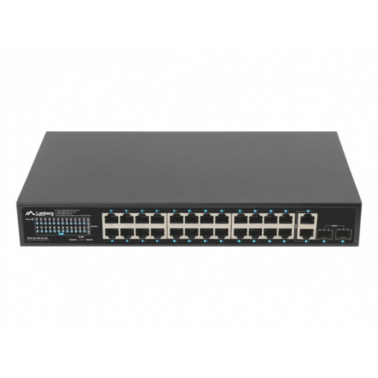 Switch 24x1GB POE+ 2xGB 2xSFP rack 19' gigabit ethernet 360W 