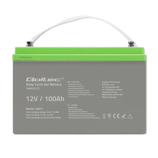 Akumulator żelowy Deep Cycle | 12V | 100Ah 