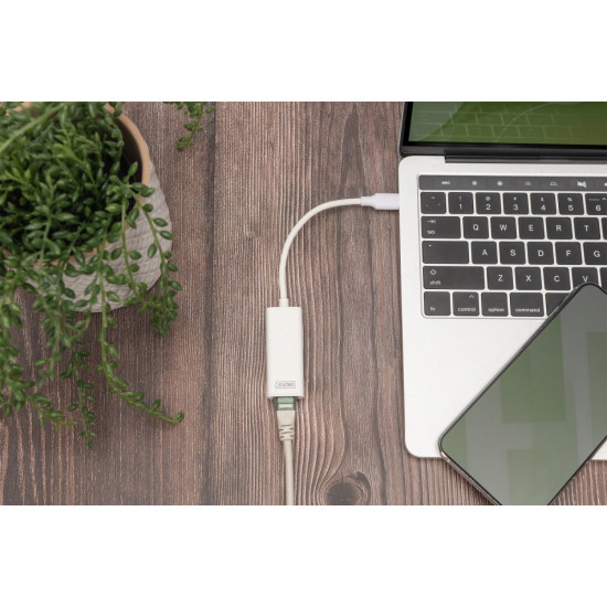 Karta sieciowa przewodowa USB 3.0 Typ C do Gigabit Ethernet 10/100/1000Mbps